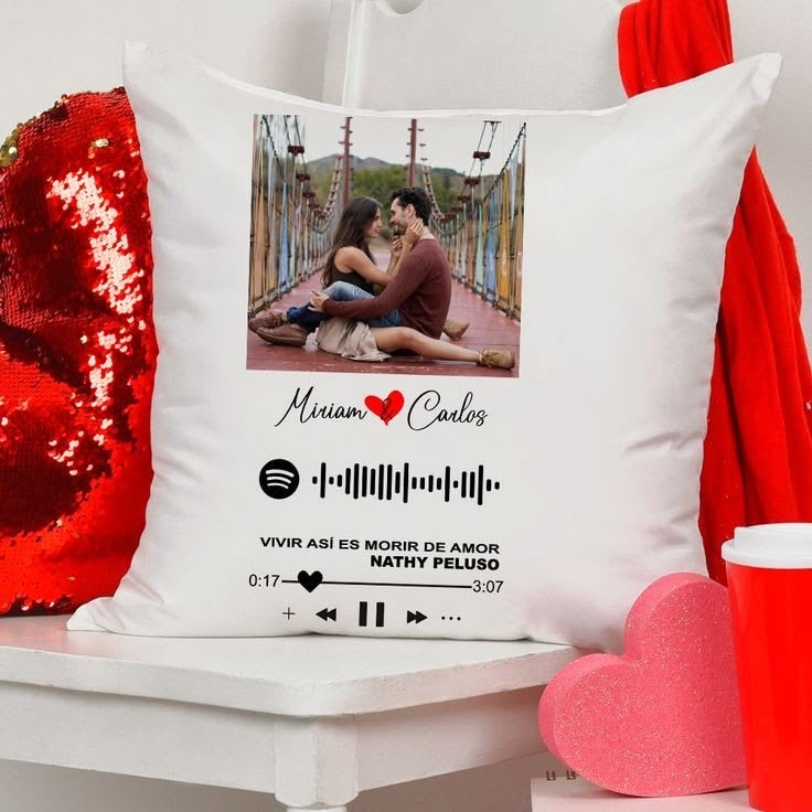 Cojín Personalizado con Foto y Frase 💖 | Regalo Especial