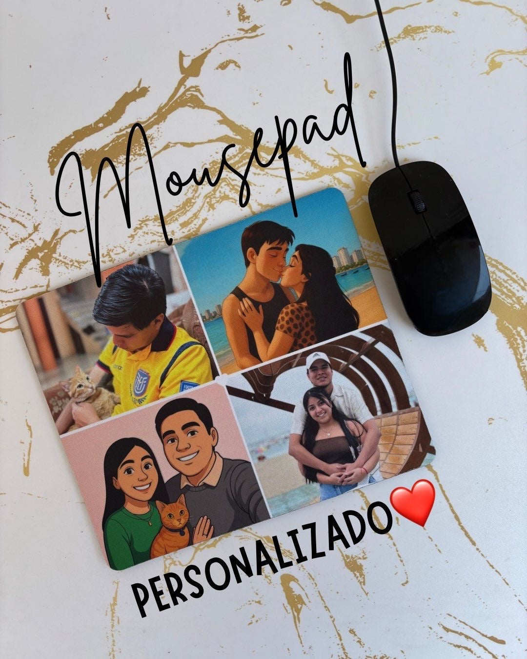 Mousepad Personalizado 💻 | Foto, Nombre o Diseño