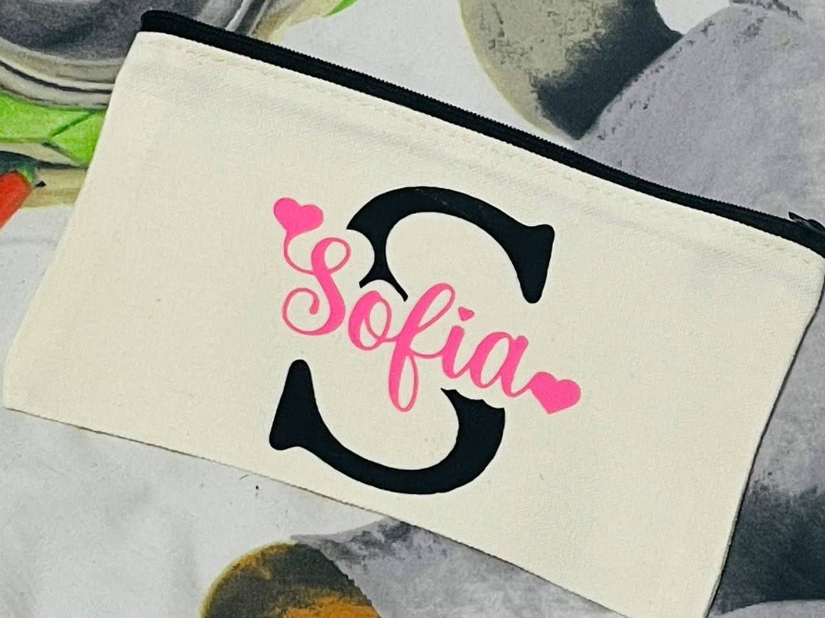 Cartuchera / Cosmetiquera Personalizada ✨ | Nombre, Inicial o Frase