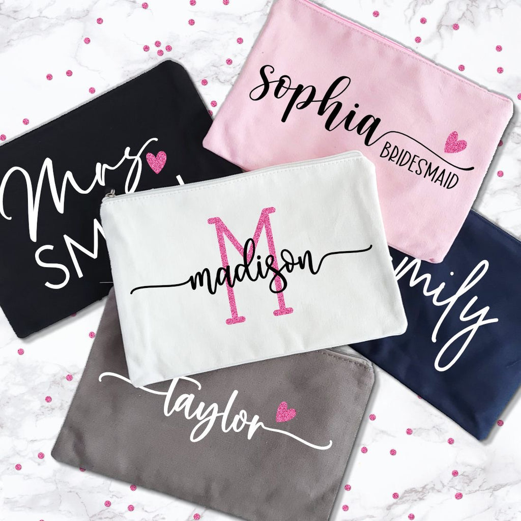 Cartuchera / Cosmetiquera Personalizada ✨ | Nombre, Inicial o Frase